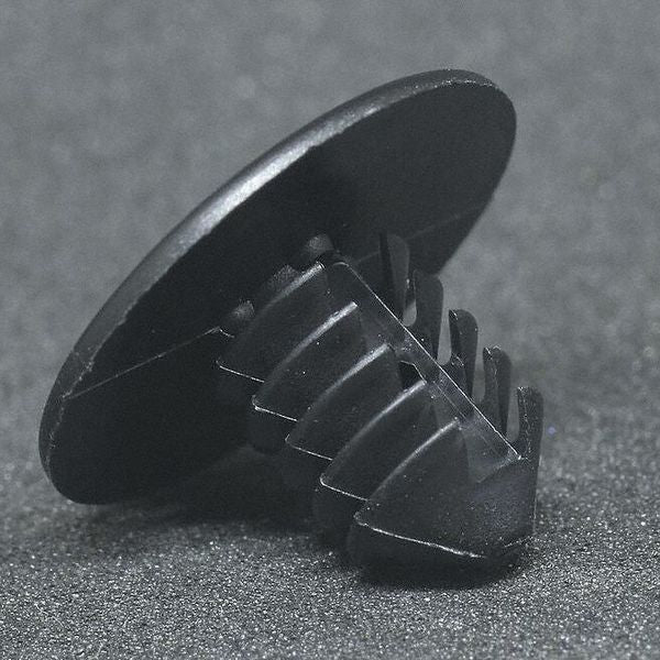Push-In Rivet, Dome Head, 1/4 in Dia., 3/7 in L, Nylon Body, 20 PK