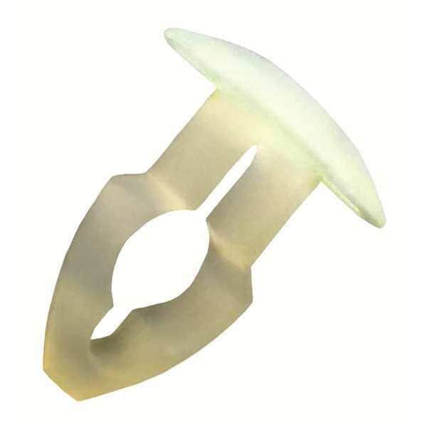 Push-In Rivet, Dome Head, 0.2 in Dia., 7/16 in L, Nylon Body, 25 PK