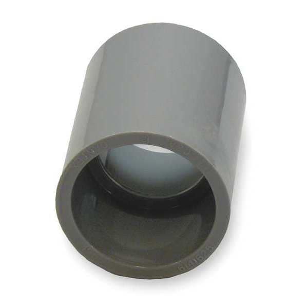 Coupling, 3 In., PVC, 3-55/69 In. L