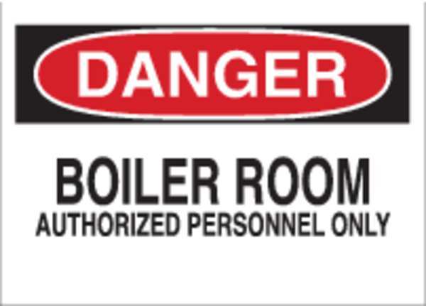Danger Sign, 7 in H, 10 in W, Polyester, Rectangle, English, 84038