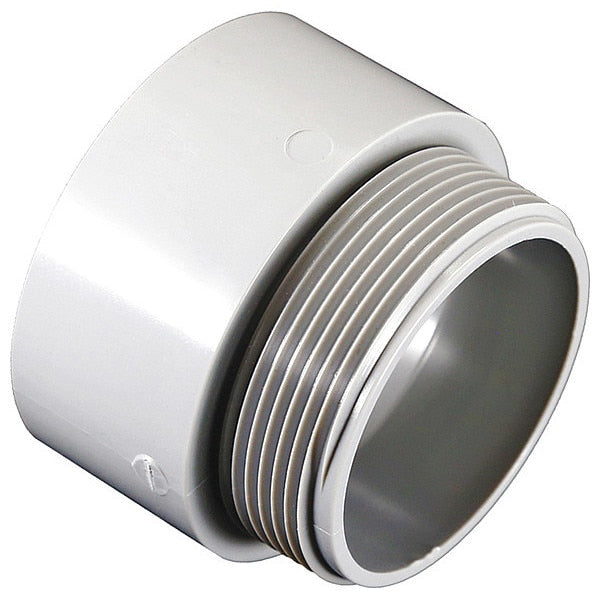 Male Adapter, 4 In Conduit, PVC, 3-3/4 In L