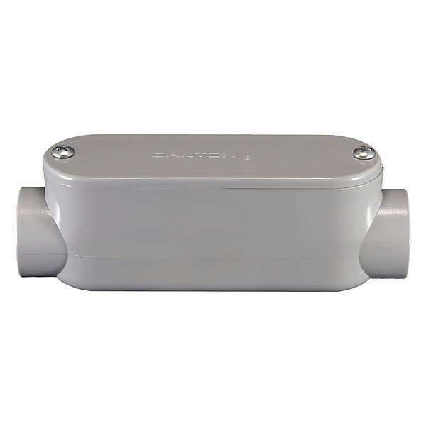 Conduit Outlet Body, PVC, C, Conduit Outlet Body Hub Size: 1/2
