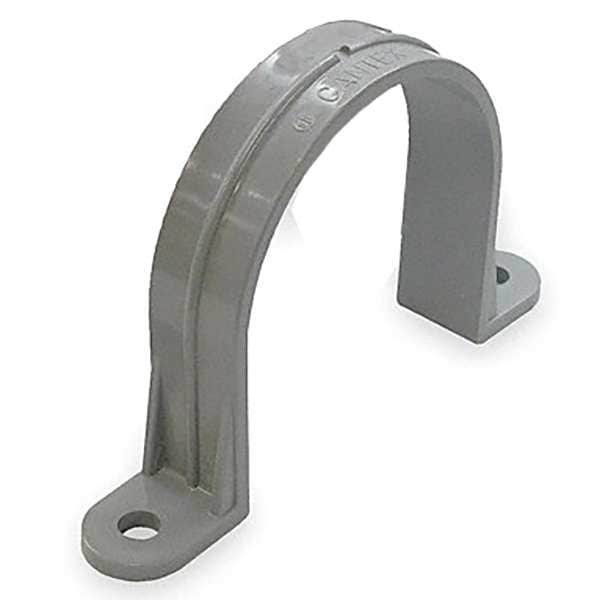 Two Hole Conduit Strap, PVC, 1.9 In. L