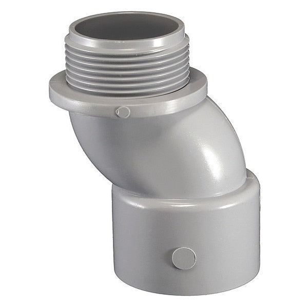 Meter Offset, 2 In., PVC, 3-21/36 In. L