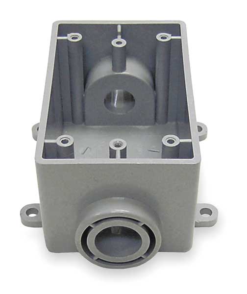 Weatherproof Box, 2Inlets, PVC