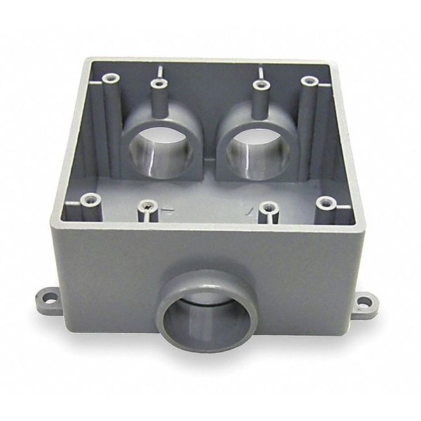 Weatherproof Box, 3 Inlet, 3/4 Hub, PVC