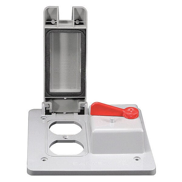 2 -Gang Vertical Weatherproof Cover, 5-1/4