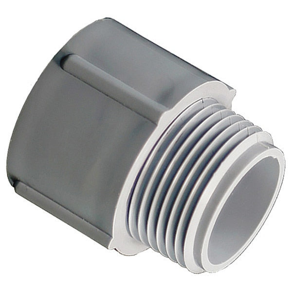 Male Adapter, 1/2 In Conduit, PVC