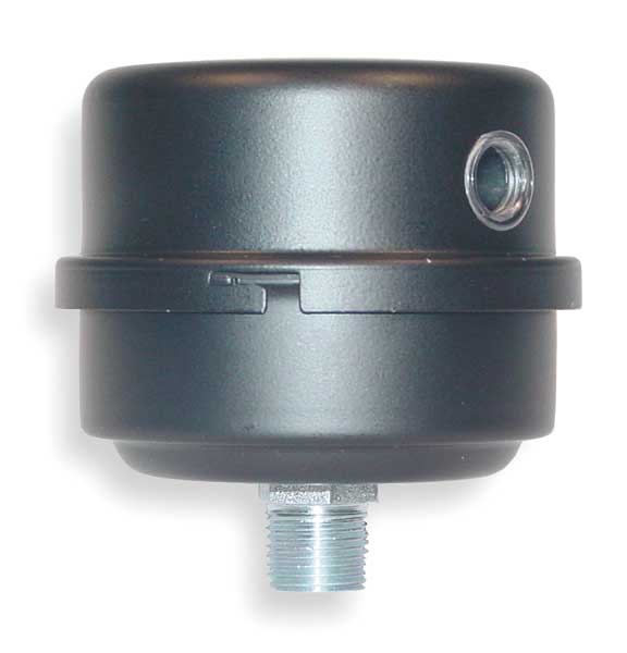 Filter Silencer, 3/4 In MNPT, 25 CFM Max