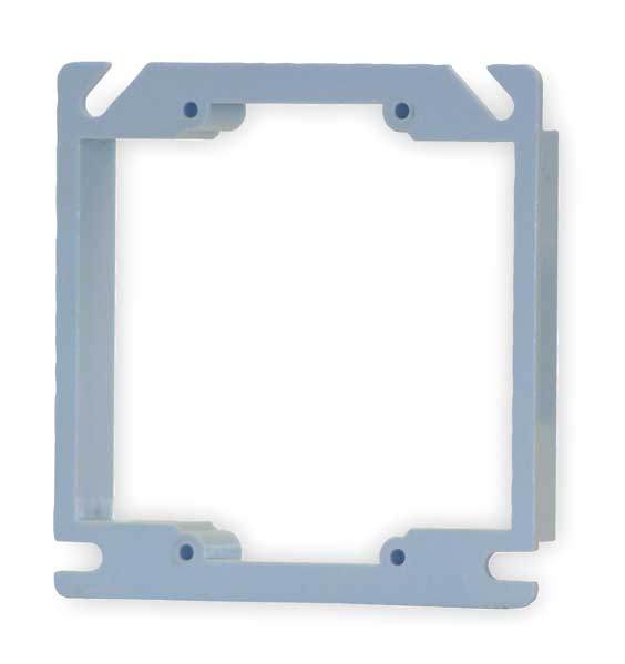 Plaster Ring, 2-Gang, 1/2 in. Riser, PVC