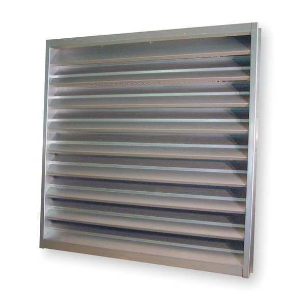 Louver, Wall Opening 24x24In, Galvannealed