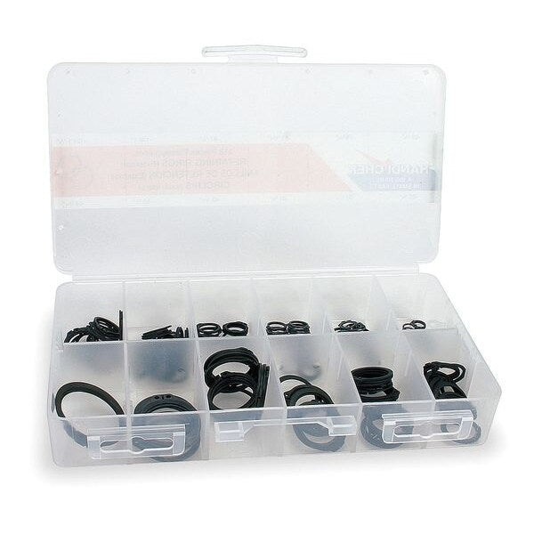 External Retaining Ring Assortment, Steel, Phosphate Finish, 12 Sizes