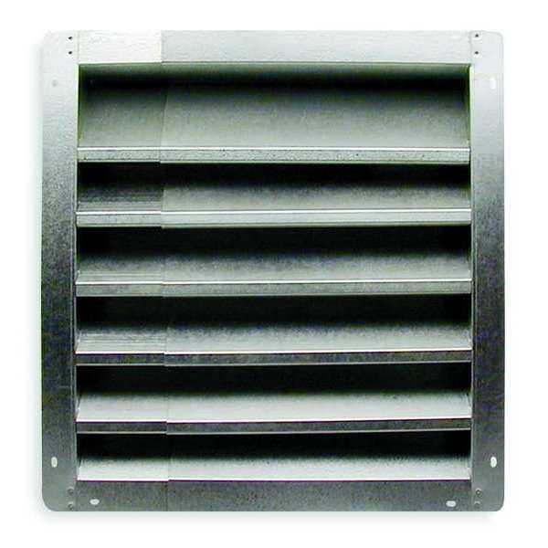Louver, Intake, 36-48 In, Aluminum