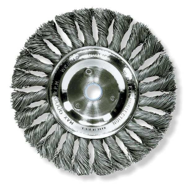 Twist Wire Wheel Wire Brush, Arbor, 10