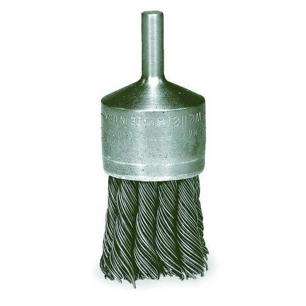 Knot Wire End Wire Brush, Steel, 1-1/8