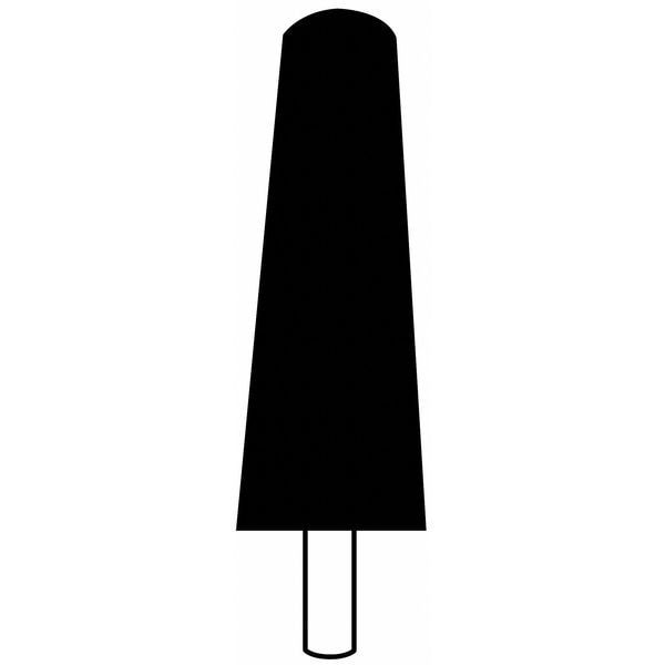 Gemini Vitrified Mounted Point, 1 x 2-3/4in, 60G