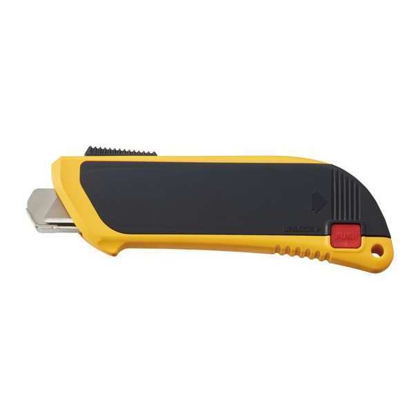 Safety Knife, Self-Retracting, Rounded Safety Blade, 5 1/2 in L.