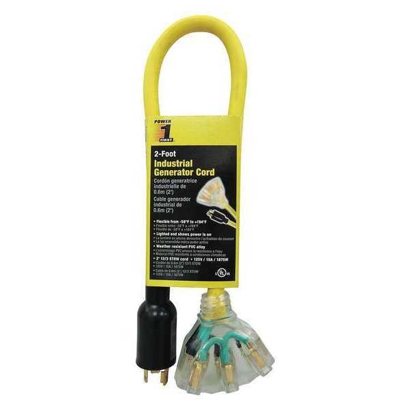2 ft. 12/3 3-Outlet Lighted Extension Cord STOW