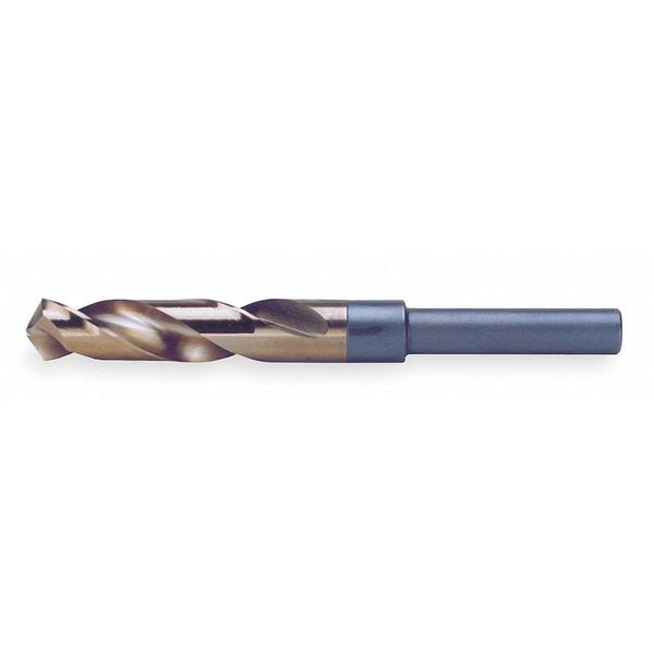 118Â° Silver & Deming Drill with 1/2 Reduced Shank Chicago-Latrobe 190C Straw HSS-CO RHS/RHC 49/64