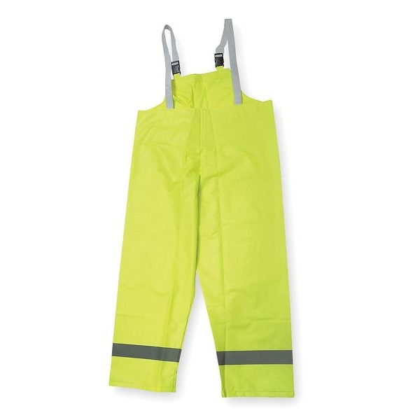 Hi-Vis Rain Bib Overall, Yellow/Green, L