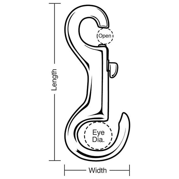 Slide Bolt Spring Snap, L 4 In