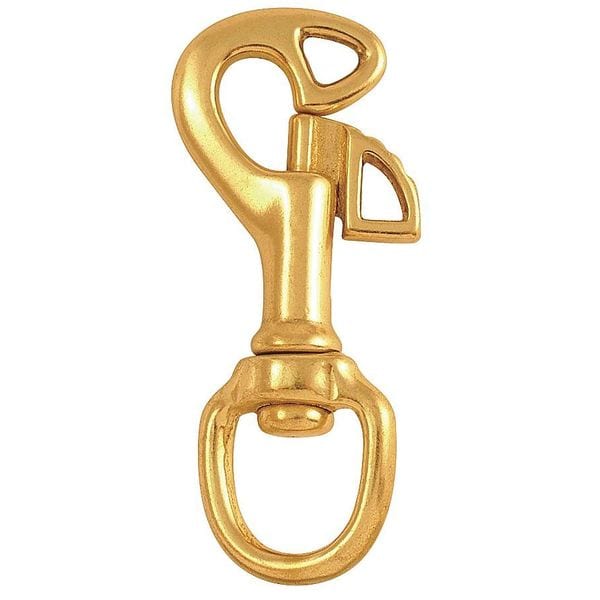Slide Bolt Spring Snap, L 3 5/8 In