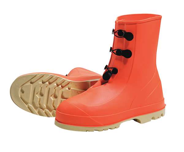 Size 10 Men's Steel Rubber Boot, Orange