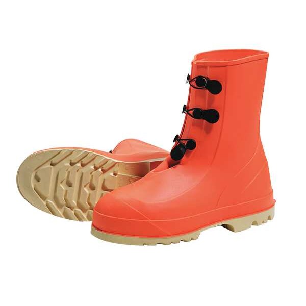 Size 12 Men's Steel Rubber Boot, Orange