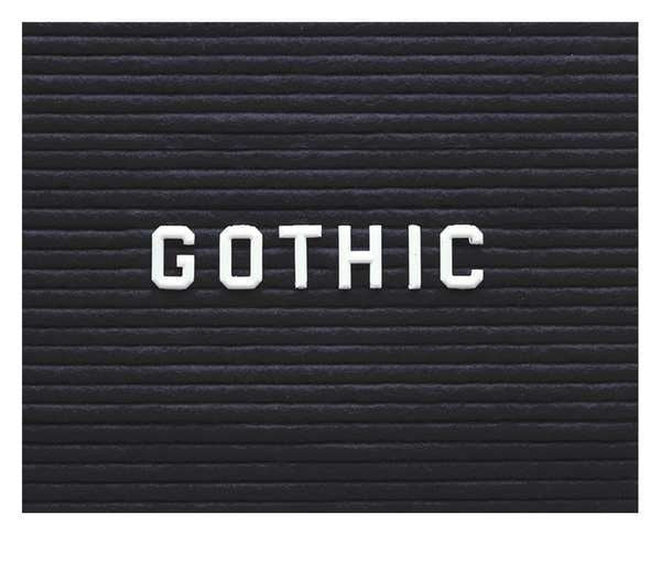 Letters, Numbers and Symbols Set, Gothic
