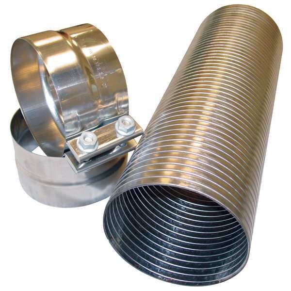 Metal Exhaust Kit, ID 4 In, OD 4 3/16 In