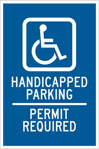 Handicap Parking Sign, 18