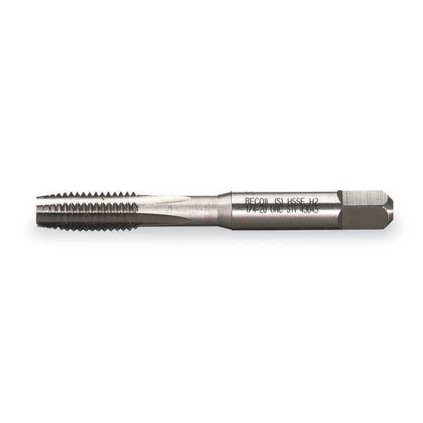 Straight Flute Hand Tap , M12-1.75 , Plug , 3 Flutes, UNC