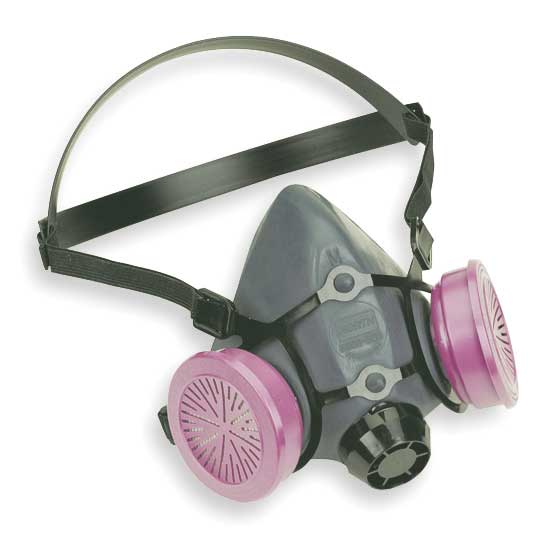 Half Mask Respirator, threaded, NIOSH