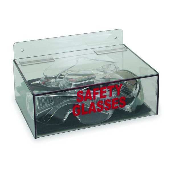 Prot Eyewear Disp, Tray, Clr, PETG, Wall Mtg