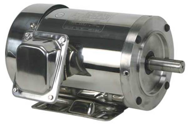 Washdown Motor, 3 Ph, TEFC, 1 HP, 1165 rpm
