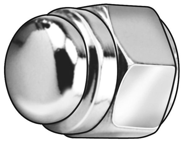 Flattened Head Cap Nut, 3/8