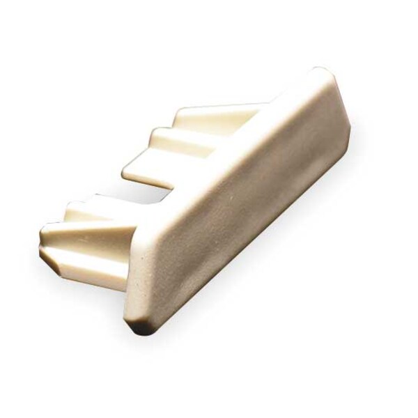 Blank End, Ivory, PVC, Ends