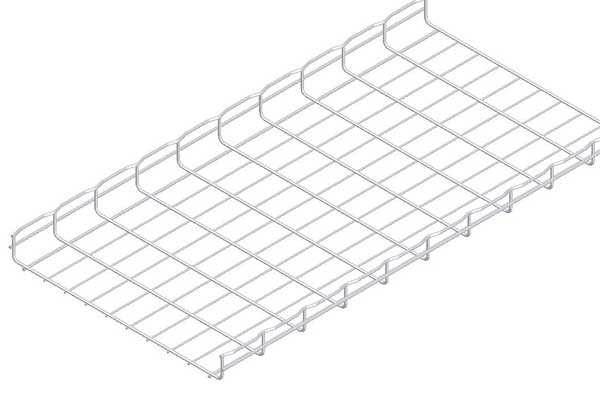 Wire Mesh Cable Tray, 20x2In, 10 Ft