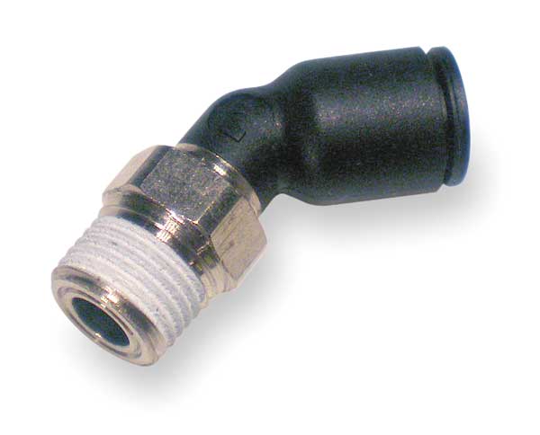 Male Elbow, Tube 5/16In, Pipe 1/4In, PK10
