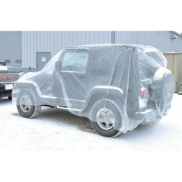 Car Cover, Large, Roll, Plastic, PK30