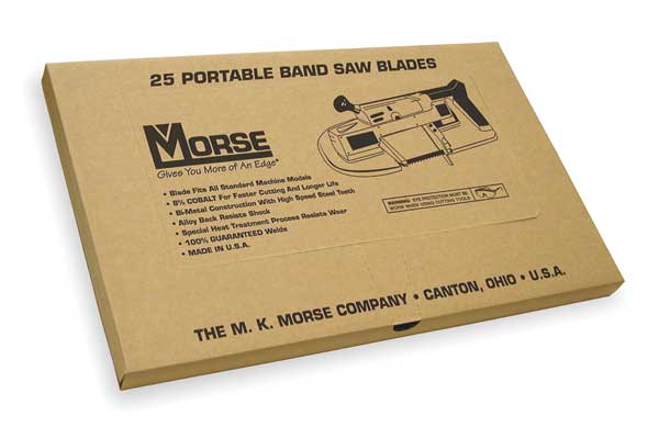 Portable Band Saw Blade, Bimetal, PK25