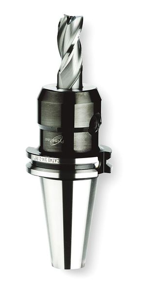 End Mill Holder, CAT40, Bore Dia 0.7500 In
