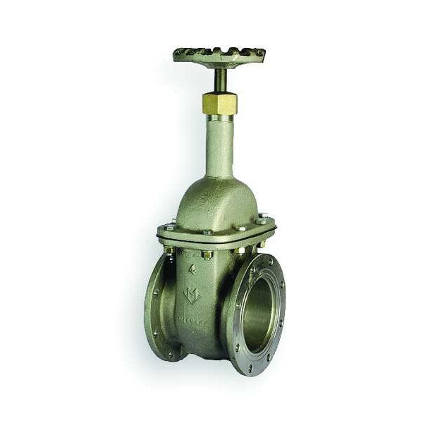 Gate Valve, 4 In., Flange, 180 Deg F