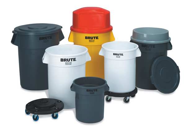 Brute Receptacle Caddy Bag, Ylw, Vinyl