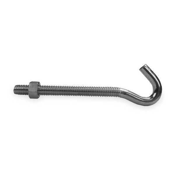 Utility Hex Nut Bolt Hook, Steel, PK10