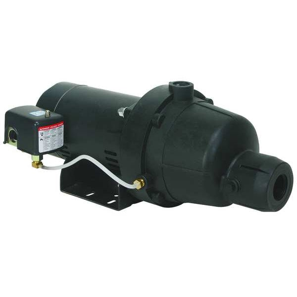 Shallow Well Jet Pump, Plastic, 3/4 HP