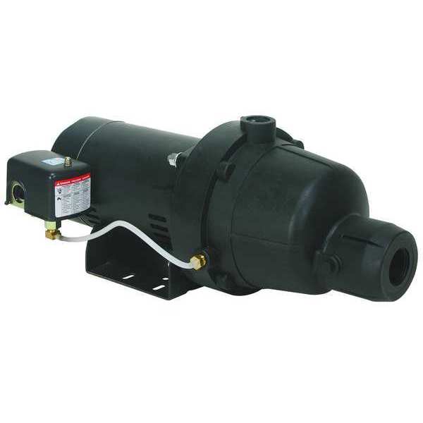 Shallow Well Jet Pump, Plastic, 1 HP