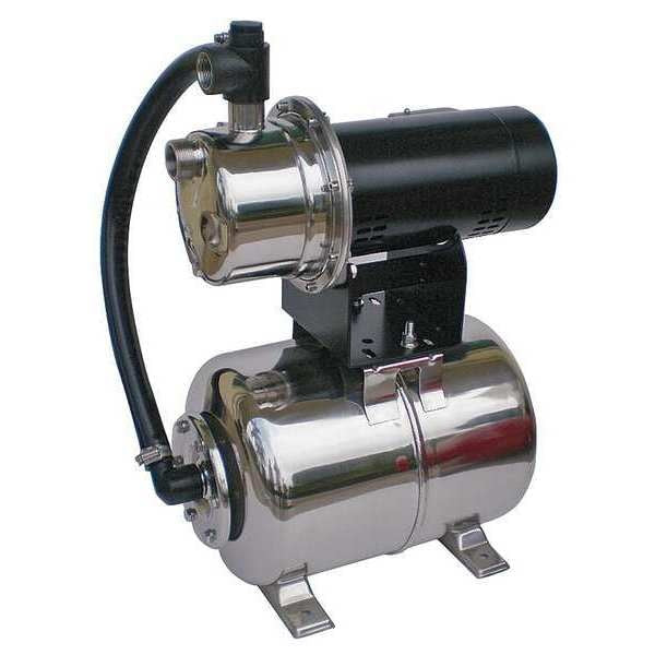 Shallow Well Jet Pump, SS, 3/4 HP