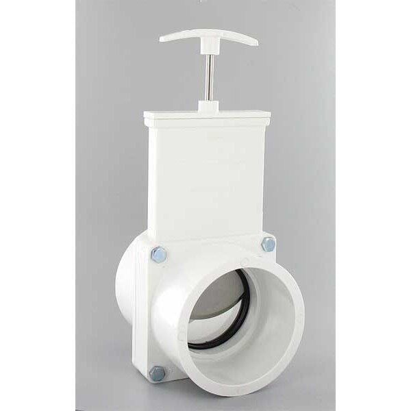 Gate Valve, Class 125, 3 In., PVC