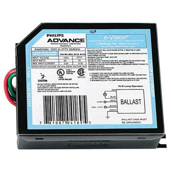 PHILIPS ADVANCE 70 W, 1 Lamp HID Ballast